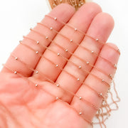 444RGF. Rose Gold Filled Satellite Chain